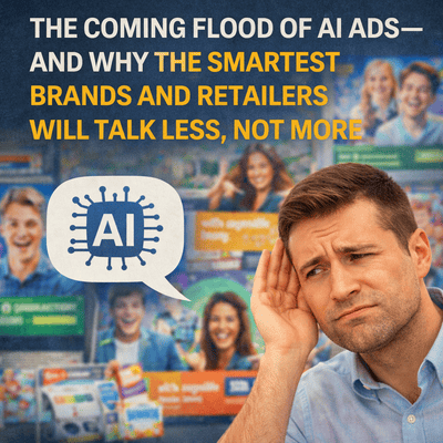 The Coming Flood of AI Ads—and Why the Smartest Brands and Retailers Will Talk Less, Not More